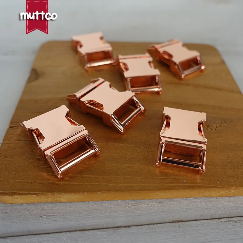 50 juegos por lote, accesorios para Collar de perro DIY, hebilla de Metal de aleación de Zinc con hebilla ajustable y anillo en D en 4 colores chapados de 15-30mm - imagen 4