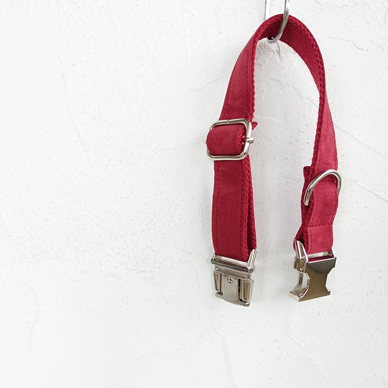 MUTTCO vende al por menor el diseño especial del collar de perro de rayas de lona THE CHERRY 5 tamaños UDC020 - imagen 2