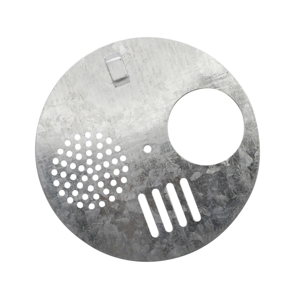 Herramienta de apicultura para colmenas grandes, utensilio redondo de Metal, con rejillas de ventilación para puerta de nido, antiescape, 10 piezas, diámetro de 12,4 cm - imagen 3