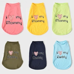 Camiseta verano perros pequeños gatos cómoda fresca