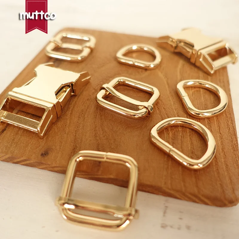 Juego de Collar de perro DIY, hebilla de metal + hebilla ajustable + anillo D, hebilla de aleación de zinc de 2,0 cm, hebilla ajustable, 4 colores, 10 Uds. - imagen 3