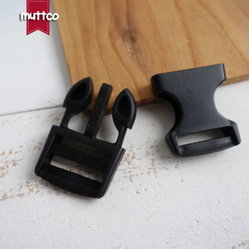 1 unidad DIY para Collar de perro fabricantes al por mayor mochila negra de 2,5 cm hebilla de plástico hebilla de ajuste de plástico DCK-012 - imagen 5