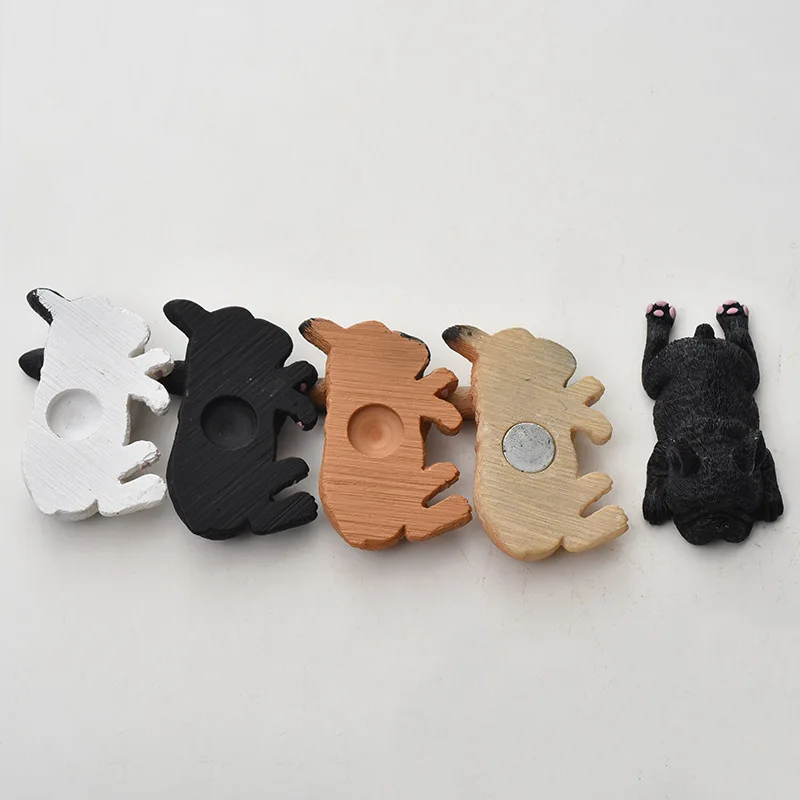 Imanes de nevera de Bulldog Francés para decoración del hogar, pegatinas con patrón de sueño de perro de dibujos animados para refrigerador de niños, 1 unidad - imagen 3