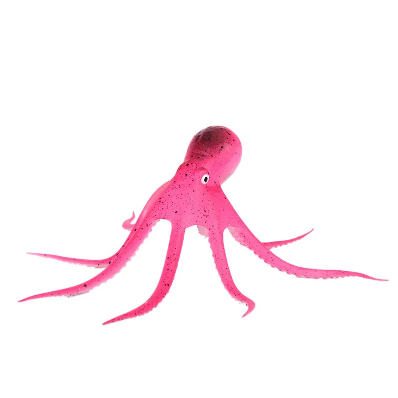 Simulación de sepia, resina fluorescente, decoración de pecera, pulpo, adornos de calamar artificiales noctilucentes, decoración de acuario - imagen 3