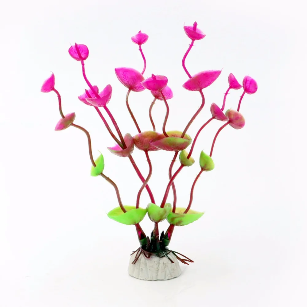 Plantas artificiales para acuario, adornos para peceras, accesorios de decoración, 1 pieza - imagen 3