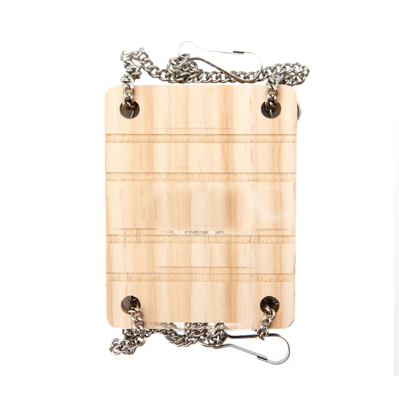 Productos para animales pequeños, juguetes para hámster y Chinchilla, arnés oscilante de madera, cama colgante, estera de descanso para loros, accesorios de juguetes colgantes para mascotas - imagen 2