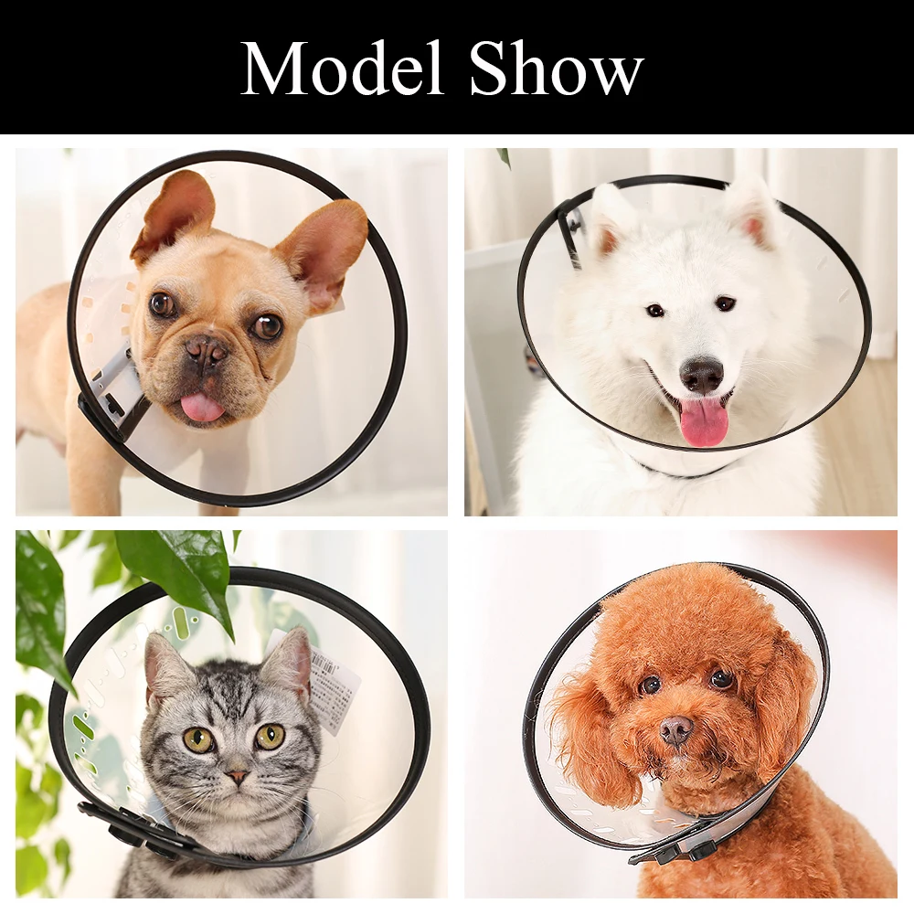 HOOPET-Collar isabelino para perro y gato, funda de Jersey para evitar mordeduras y lamer - imagen 4