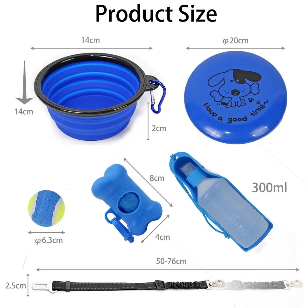 Juguetes interactivos multifunción para mascotas, suministros diarios plegables para viajes al aire libre, con peso ligero, 6 uds., envío gratis - imagen 4