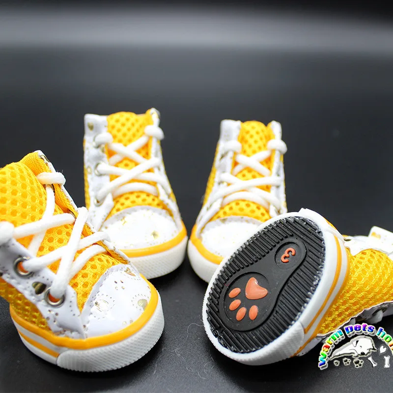 Zapatillas deportivas para perros, gatos, Chihuahua, Bulldog Francés, tenis para cachorros, botines para perros York, color rosa y azul, proveedores de mascotas - imagen 4
