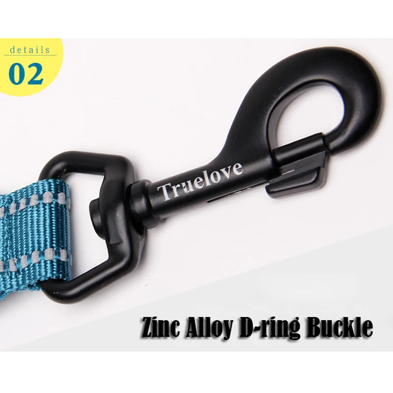 Truelove Correa suave para perros y mascotas con arnés y Collar, malla de nailon reflectante para gatos, entrenamiento para caminar, 11 colores de longitud, 110cm, TLL2111 - imagen 3