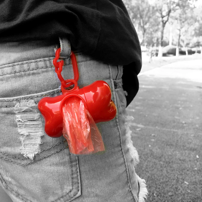 Dispensador Bolsas Basura Hueso Mascotas Perros Gatos - imagen 5