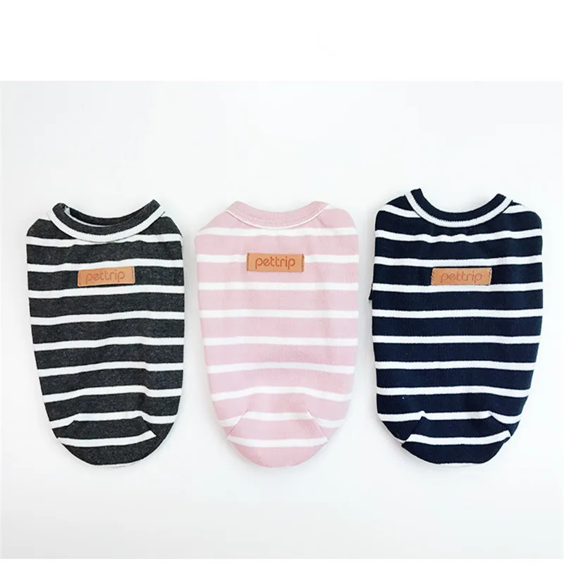 Ropa para perros, camiseta de verano a rayas, sección delgada para mayor comodidad, oso de peluche, ropa para perros pequeños, elegante y Linda - imagen 5