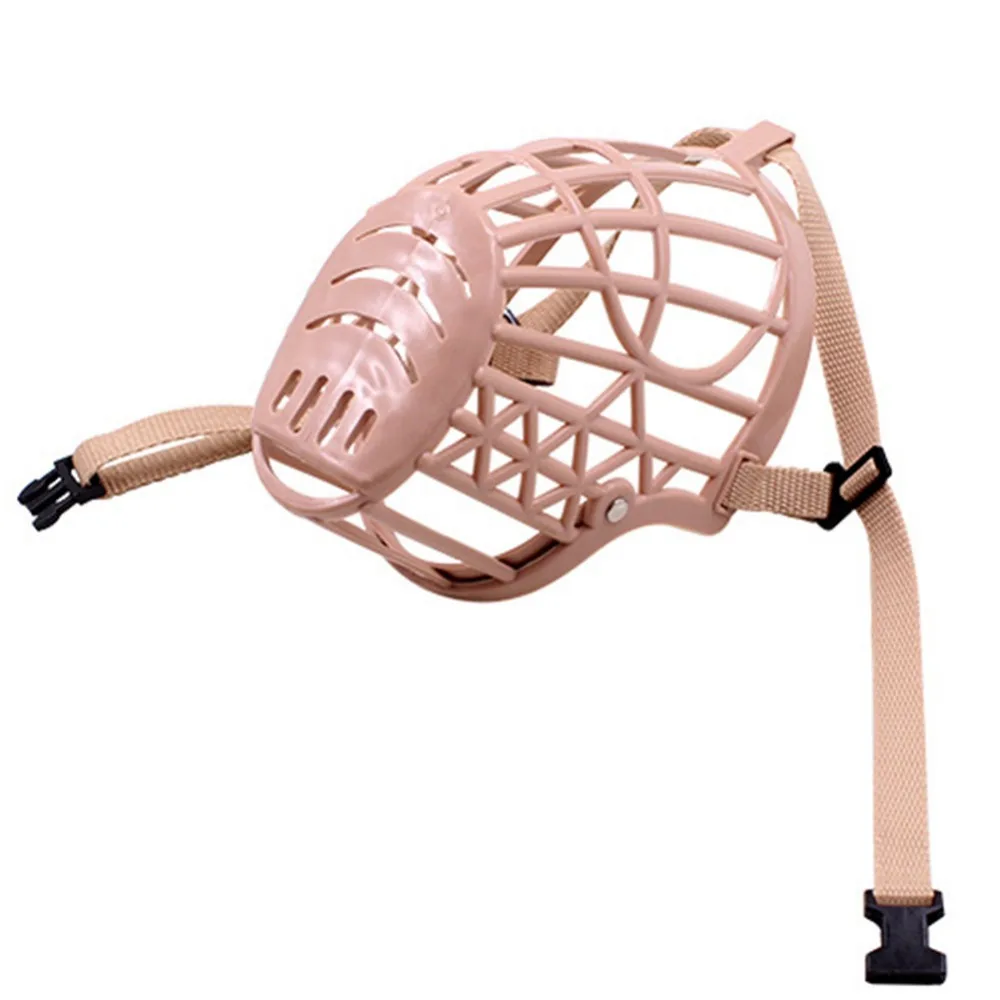 Bozal de seguridad para perros, máscara transpirable de malla antiladridos, ajustable, antimordedura