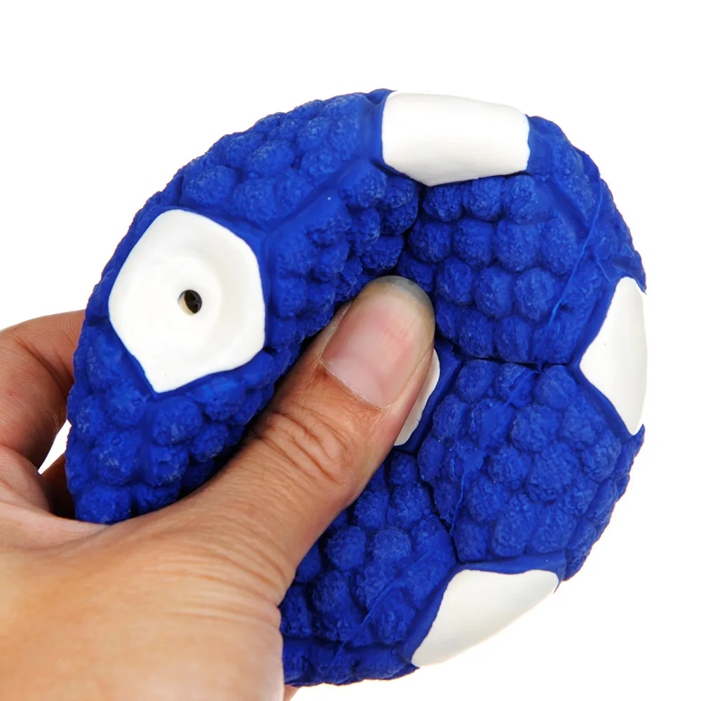 HOOPET-pelotas de juguete chirriantes para mascotas, juguetes interesantes para cachorros, tenis, fútbol, limpieza de dientes para perros - imagen 5