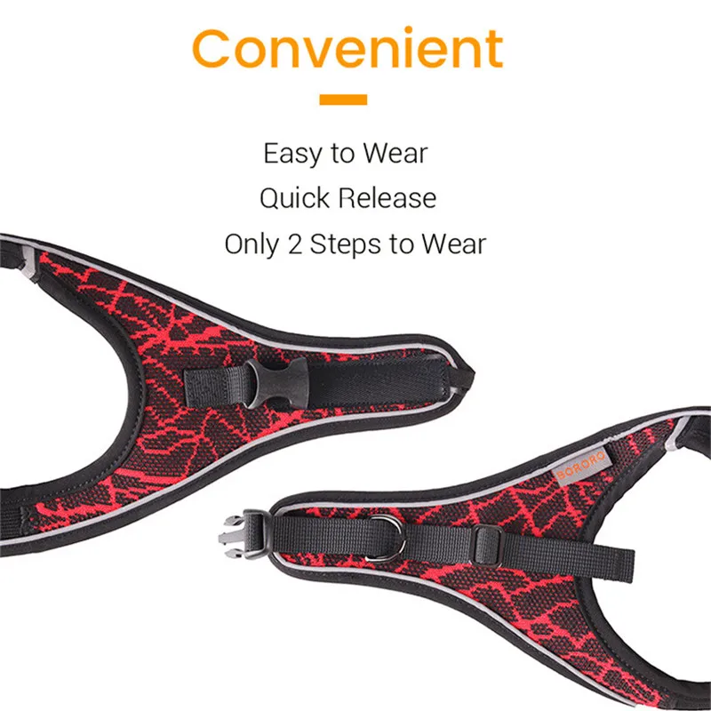 Arnés reflectante sin tirones para perro, chaleco acolchado transpirable para perros pequeños y medianos, Bulldog y Chihuahua - imagen 4