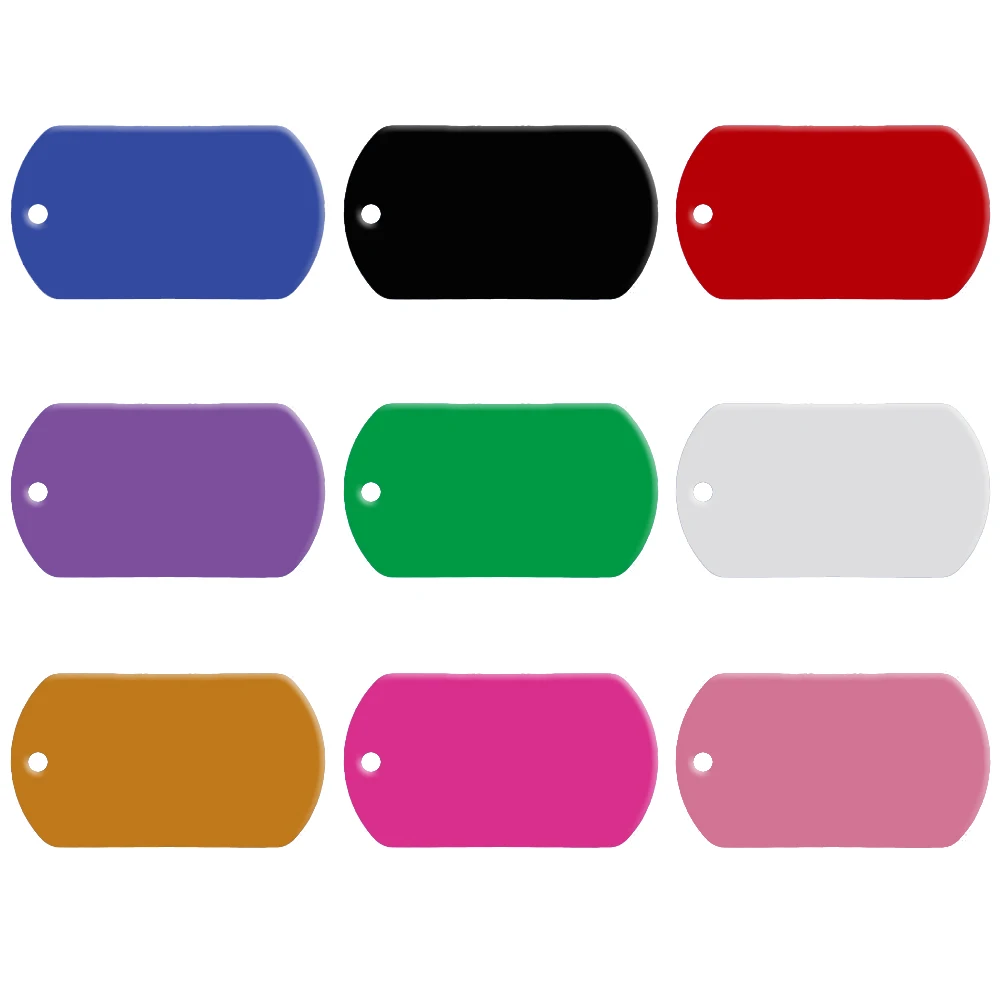 20 pcs lot 2 sides military dog ID tag customized dog name tags personalized cat phone no tag don't offer engrave service