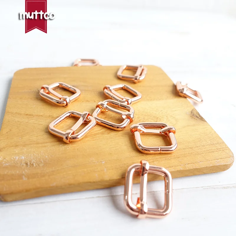 50 Uds DIY Collar de perro hebilla ajustable de Metal 15-30mm hebilla de cinturón para bolso productos para mascotas ajustador duradero en 4 colores - imagen 4