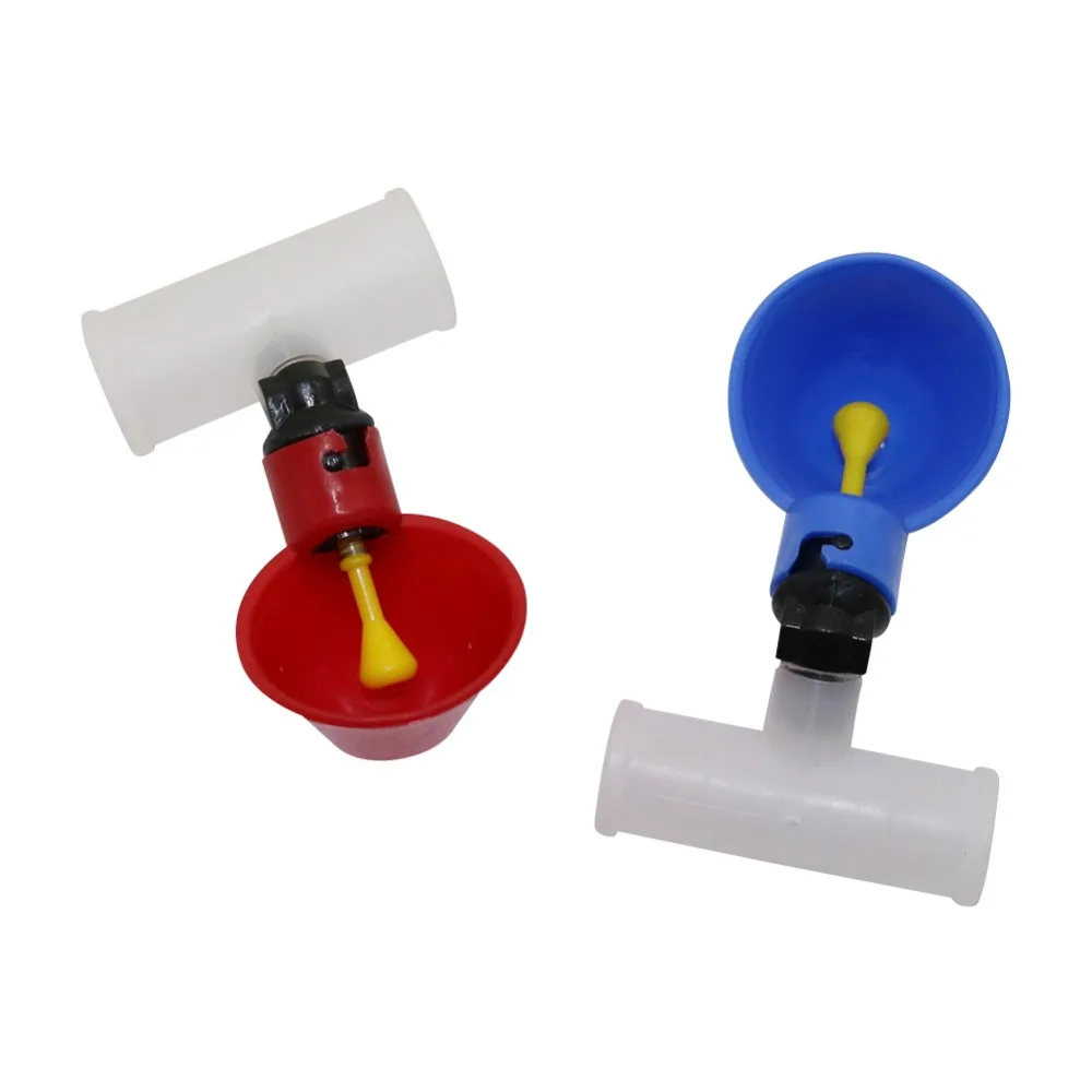 Taza para beber aves de corral, conector de 20mm o 25mm, alimentador automático de plástico para pollos, suministros para aves de corral, 3 uds. - imagen 3