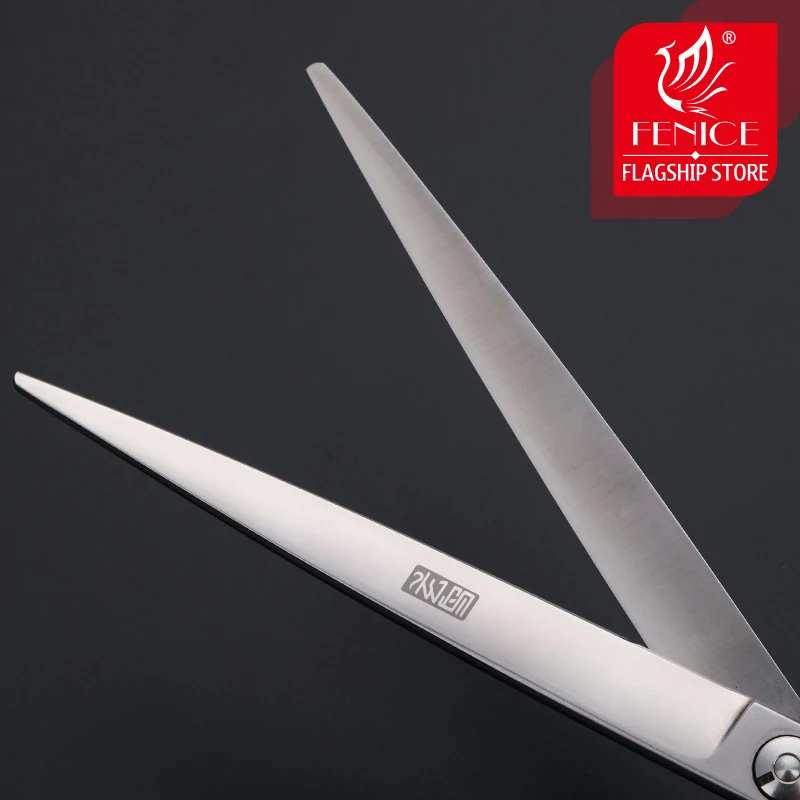 Fenice-Tijeras profesionales rectas para perros, kit de tijeras de corte para mascotas con Mango antideslizante, 7,5 pulgadas