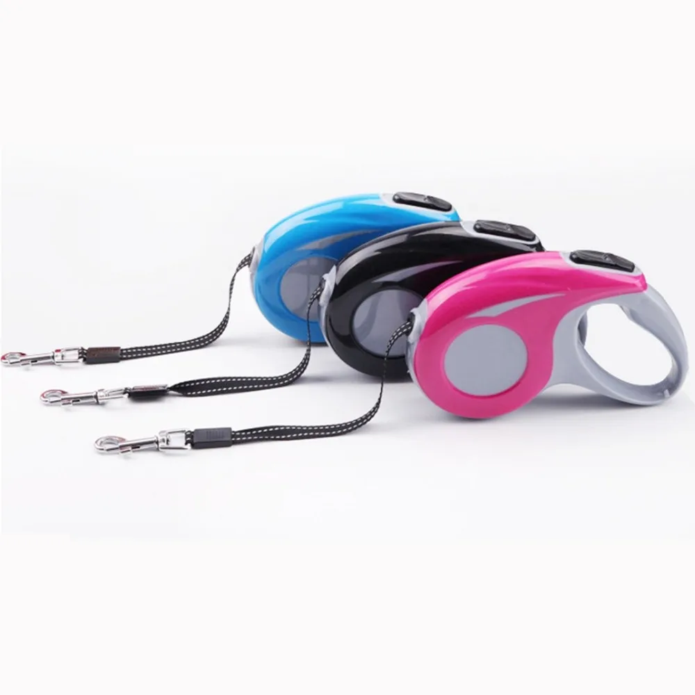 Correa retráctil para perro, cinta de nailon reflectante sin enredos, para caminar, perros de raza pequeña, mediana y grande, automática, extensible - imagen 5