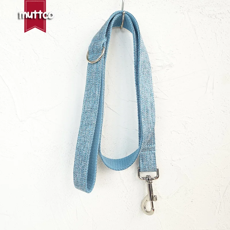 MUTTCO-collar ajustable para adiestramiento de mascotas, cómodo collar para cachorros, traje azul cielo, hecho a mano, 5 tamaños, UDC071 - imagen 2