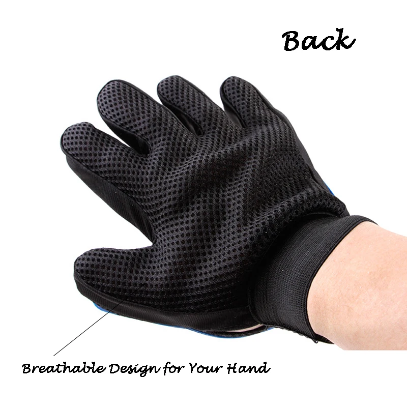 Guante de aseo para mascotas, cepillo para gatos, peine, cepillo deshedding para mascotas, guantes de pelo para perros y gatos - imagen 4