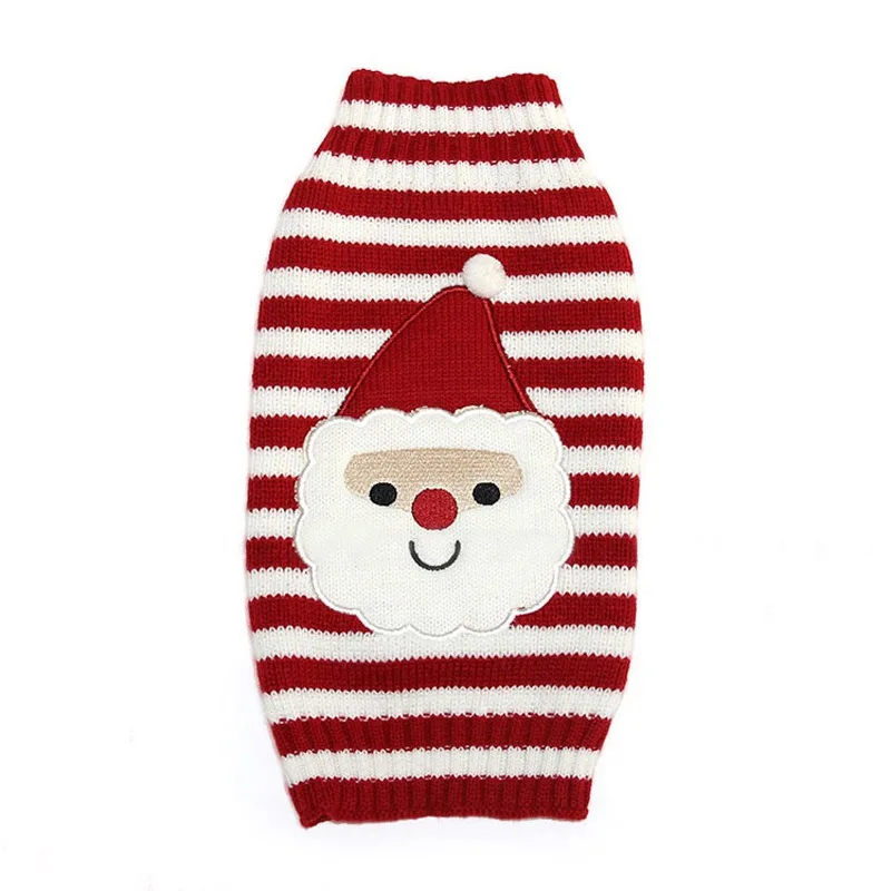 Suéter navideño de 8 colores para gatos, ropa de Halloween para perros pequeños, jersey de gatito Kedi, ropa de Papá Noel, trajes XXS - imagen 4