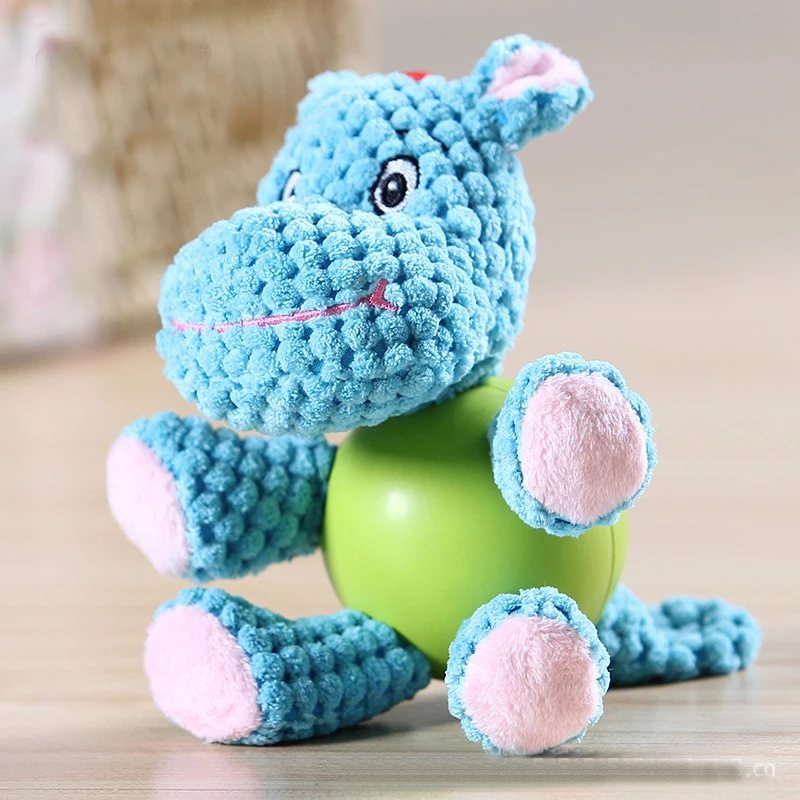 Mini juguetes de animales de dibujos animados de peluche, divertidos cachorros, juguetes interactivos para perros pequeños, juguetes para masticar resistentes a mordeduras, suministros para mascotas - imagen 2