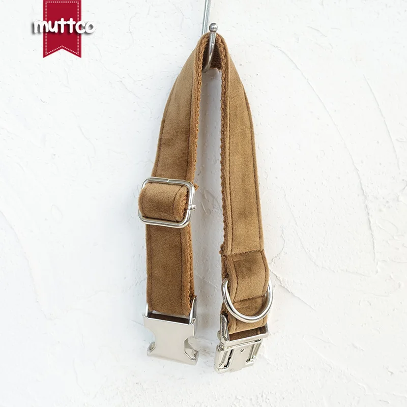 MUTTCO vende al por menor collar de perro ajustable THE AMBER juego de correa flexible para entrenamiento de seguridad de mascotas 5 tamaños UDC079 - imagen 2