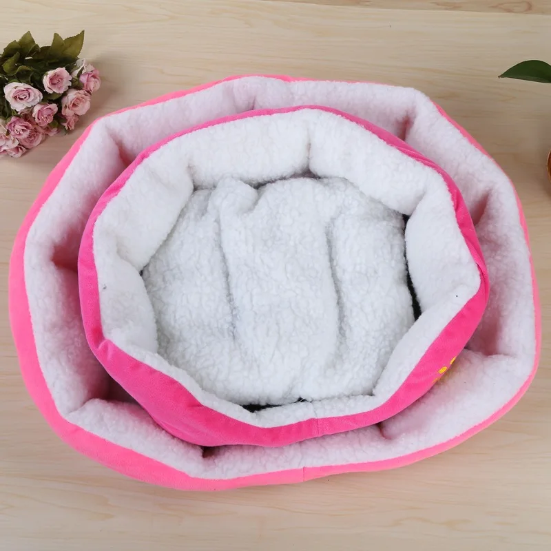 Cama con estampado de leopardo para mascotas, cojín de Material suave, cálido, para perros pequeños y cachorros - imagen 4