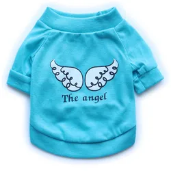 Camiseta veraniega para perros pequeños con diseño de ángel