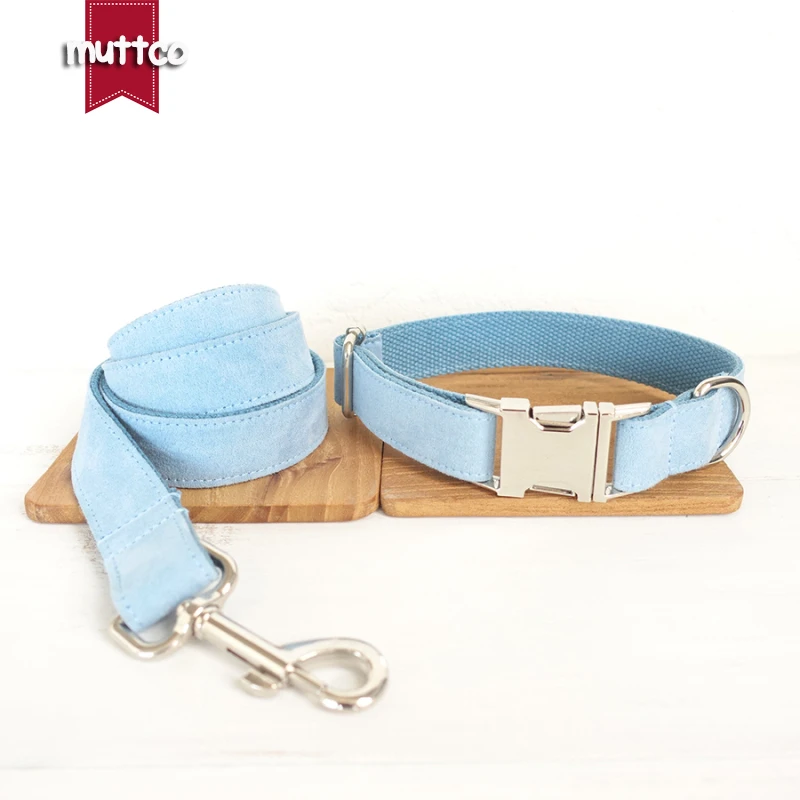 MUTTCO, venta al por menor, collar de diseño propio, collar de perro con nombre grabado para mascota, collar hecho a mano THE SKY, collar y correa para perro de 5 tamaños UDC032 - imagen 3