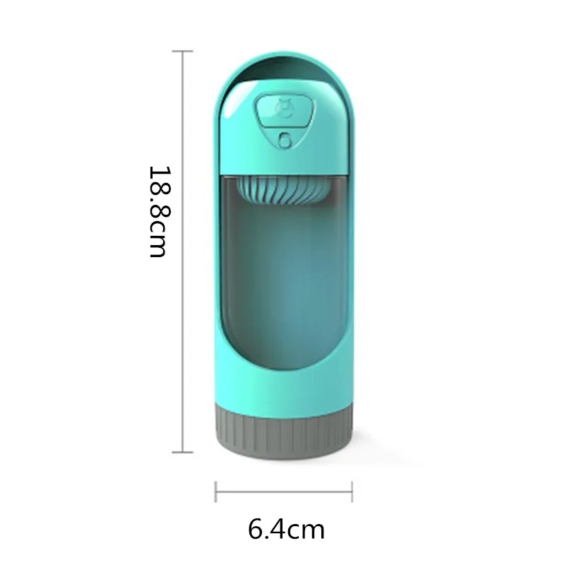 Botella de agua portátil con filtro para perro, tazón de viaje para cachorro y gato, dispensador de agua al aire libre para mascotas, alimentador para perros, 300ml - imagen 5