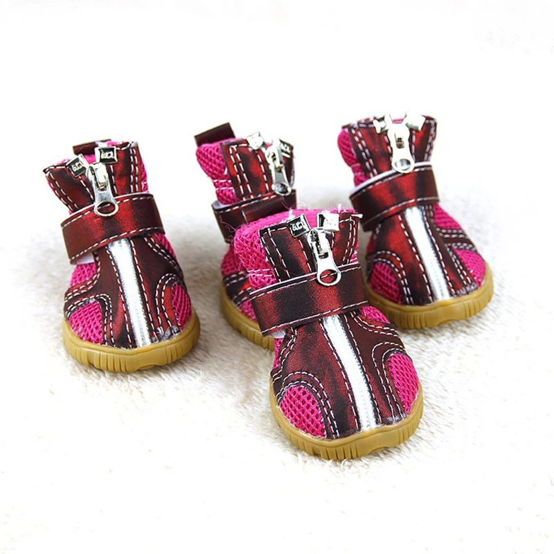 Zapatos transpirables de alta calidad para perros, botas antideslizantes con suelas de tendón de ternera, para primavera y verano, ZL271 - imagen 2