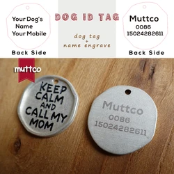 Placa identificativa grabada para perros con nombre y teléfono