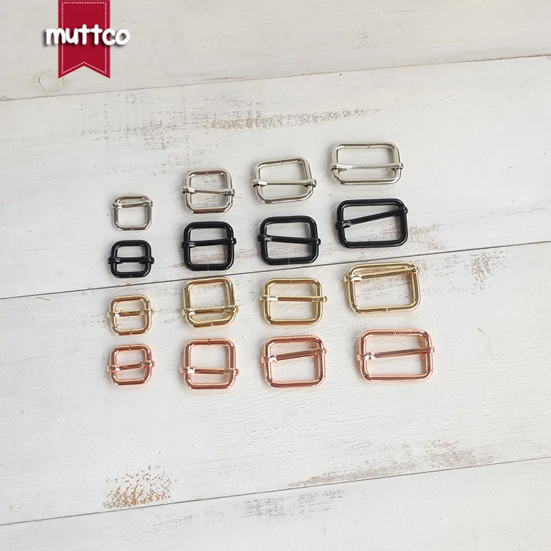 100pcs/lot DIY dog collar 15,20,25,30mm metal adjustable buckle belt buckle handbag bag pet product durable adjuster 4 colors - imagen 2