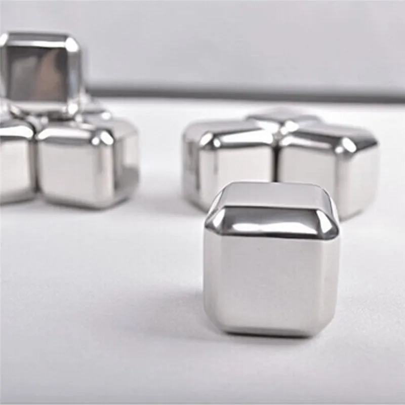 Piedras de whisky de acero inoxidable, cubos de hielo, piedra enfriadora de glaciar, suministros de KTV, piedras para whisky - imagen 4