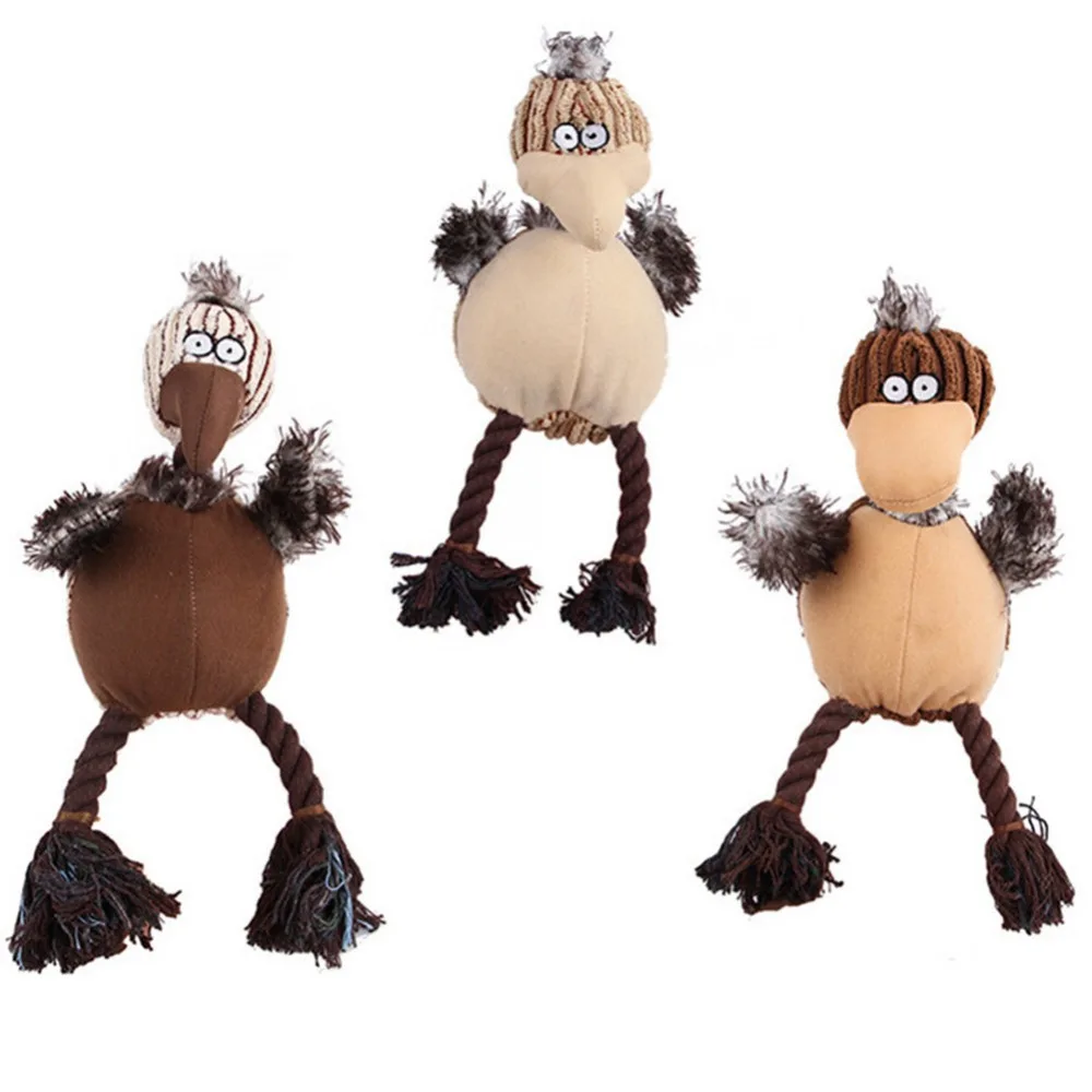 Juguetes de peluche para perros pequeños y medianos, juguete interactivo para masticar, con sonido de cerdo rojo, azul, Rana Verde, 1 unidad - imagen 4