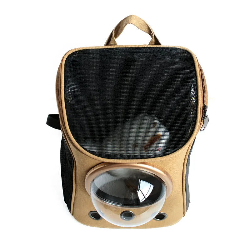 Cápsula espacial de lona de alta calidad, mochila para coche y gato, ventana de burbujas para gatito, cachorro, portadores para perros pequeños, bolsas de viaje al aire libre - imagen 4