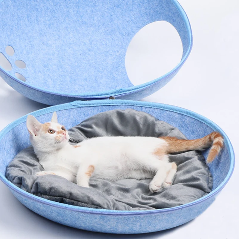 Cama acogedora para gatos, casa extraíble para gatos, cachorro transpirable, Kedi Malzemeleri kattenmand, productos para gatos, suministros para mascotas - imagen 2
