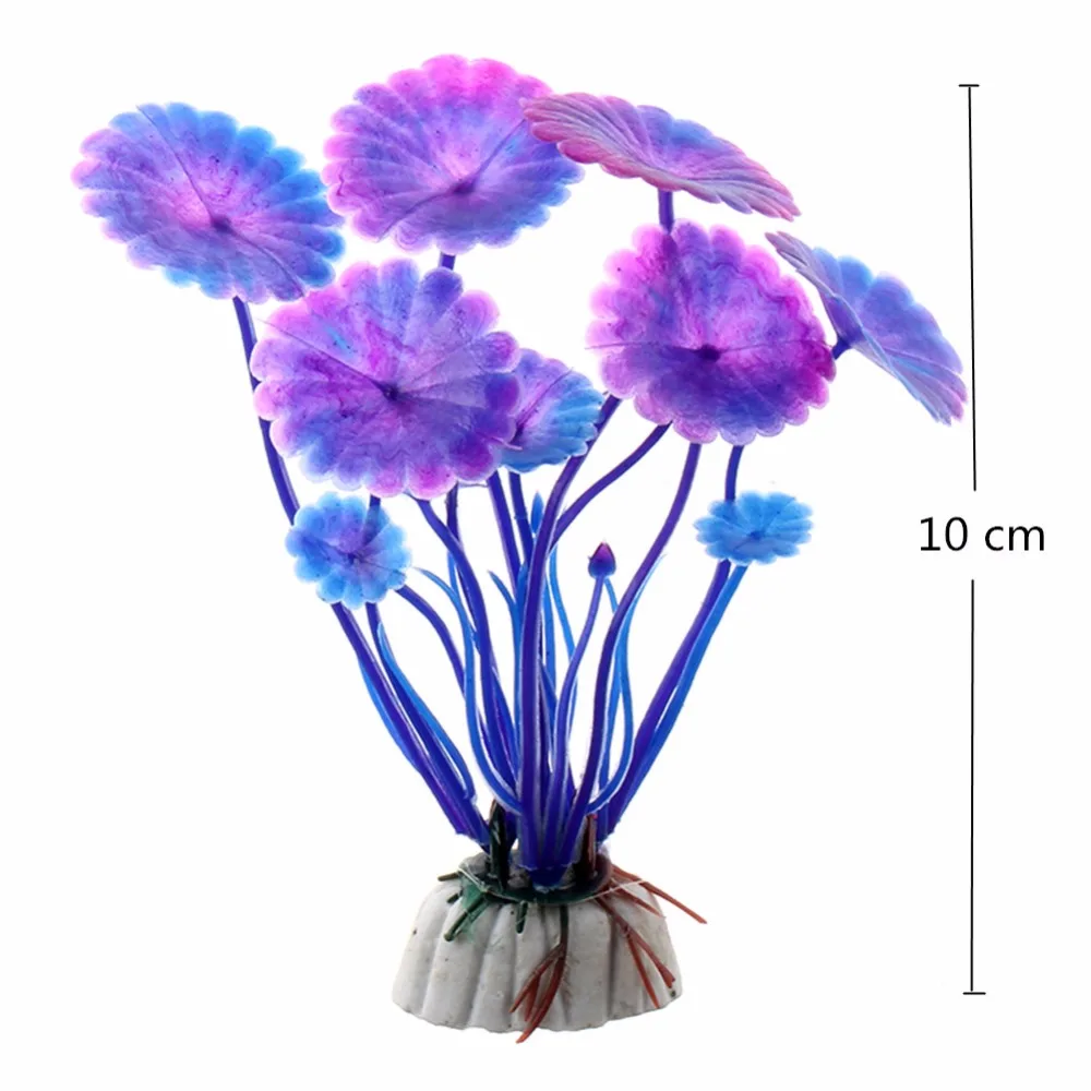 Plantas artificiales para acuario - 2 piezas, 10 cm, decoracion - imagen 5