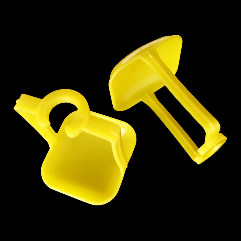 Cuenco colgante de 18 mm para beber aves y codorniz, recipiente amarillo para beber, alimentador, herramientas, 10 Uds. - imagen 4