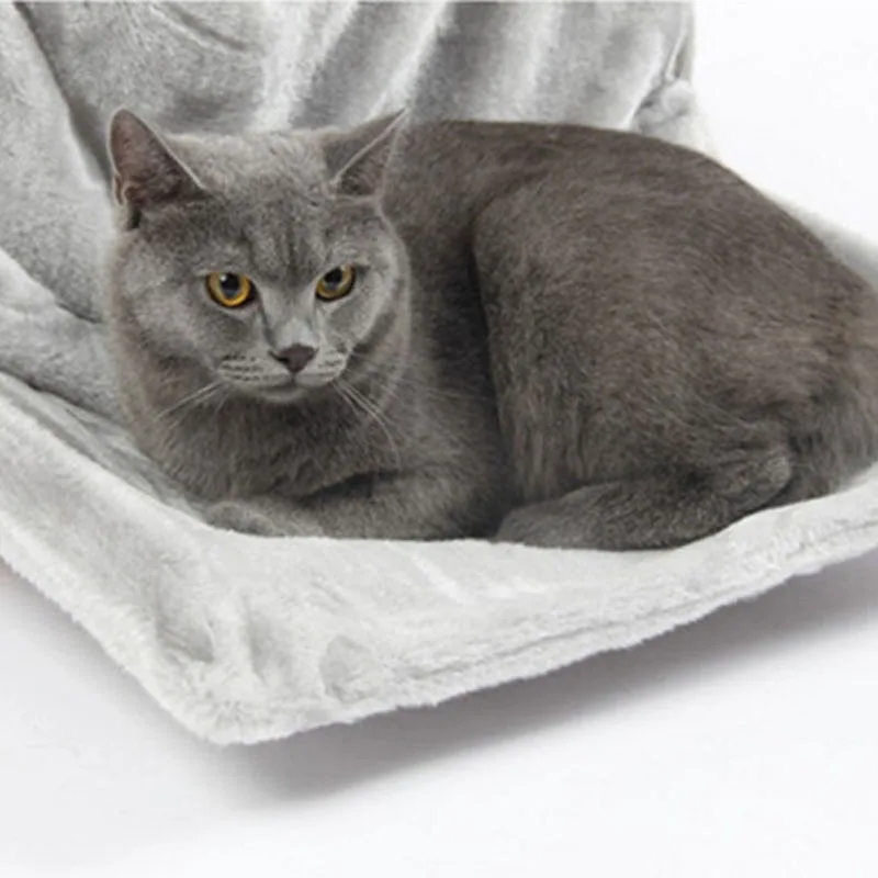 Hamaca colgante de pared para gatos, cama lavable para gatos, cálida y acogedora para invierno, colchoneta colgante para dormir para gatos grandes, sofá para casa, cojín para gatos - imagen 3