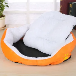 Cama leopardo suave cálida para perros pequeños y cachorros