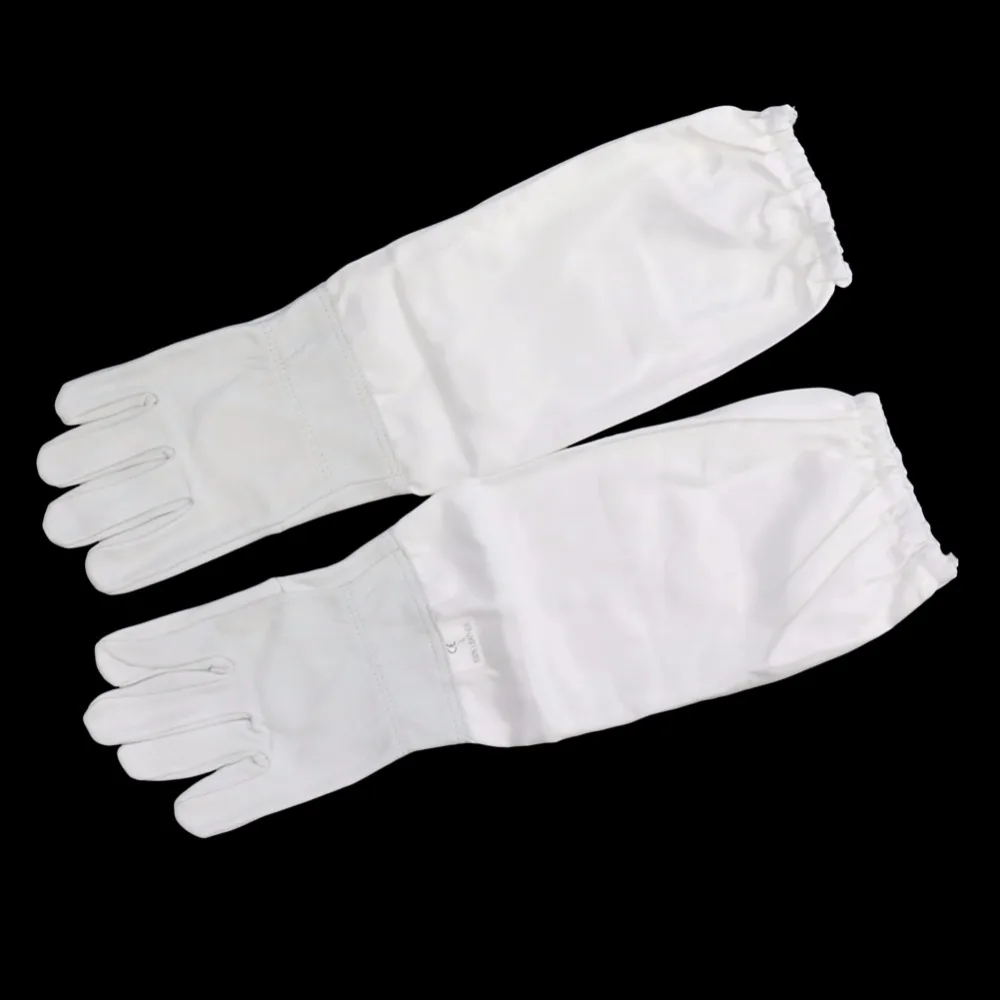 FB Guantes de apicultura Piel de oveja + material transpirable Herramientas para abejas Modelo universal Guantes de lona Venderamos cuchillo de miel cortado - imagen 5