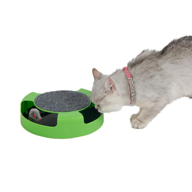 Juguete para Gato, ratón realista, entrenamiento loco, divertido juguete giratorio para gato jugando con ratones, bonito juguete para gato, ratón de movimiento - imagen 2
