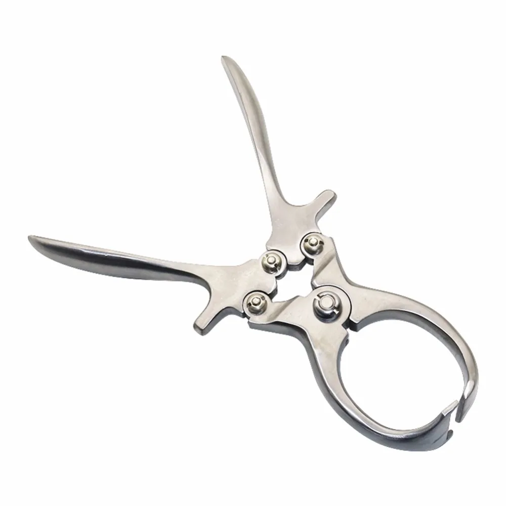 1 Uds. Abrazadera de castración de oveja y cerdo sin sangre de acero inoxidable herramienta de castración pinzas de castración herramientas especiales veterinarias