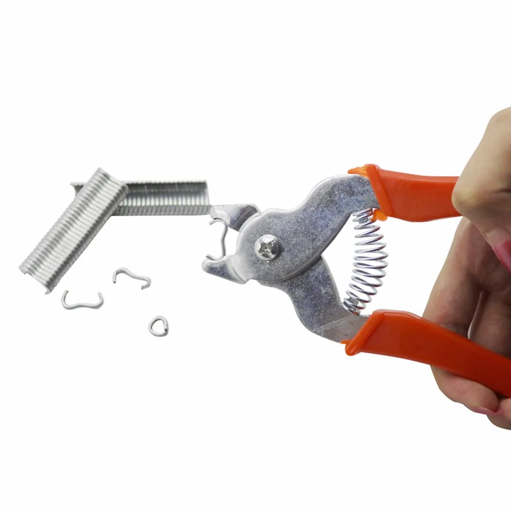 Abrazadera para jaula de pájaros y pollos, alicates para clavos M dispersos, jaulas de malla de alambre de hierro para animales, herramientas de instalación para jaulas de conejo - imagen 3
