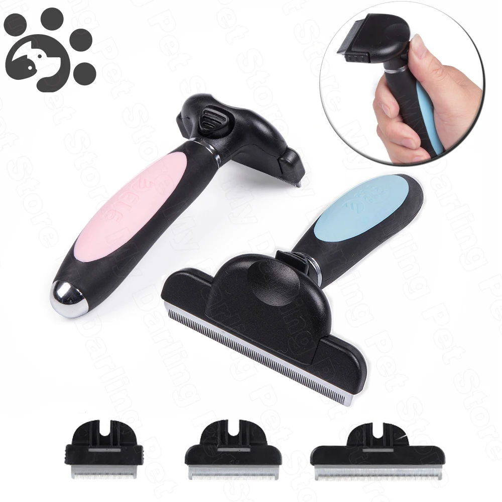 Cepillo removedor pelo perros gatos - Vista principal del cepillo con peines de aseo