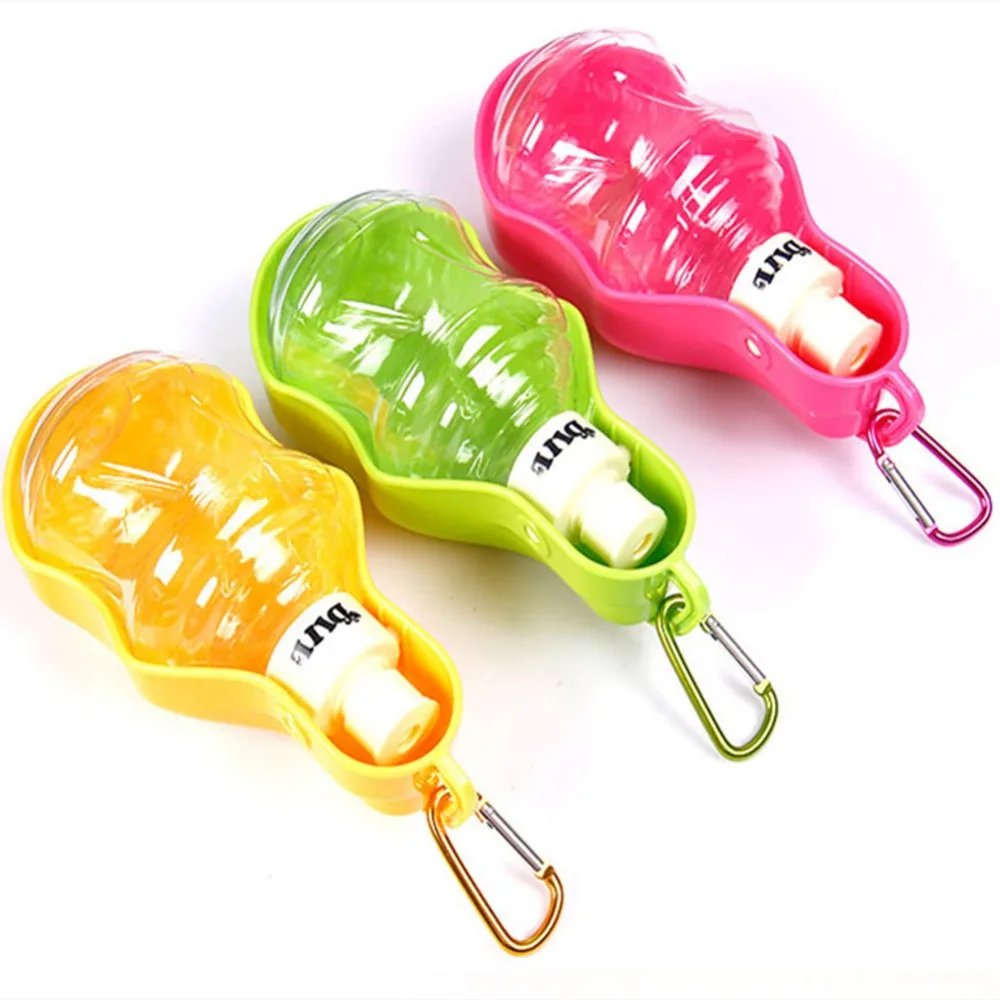 Botella de agua deportiva para perro y gato, dispensador automático de agua lenta, tazón de viaje de plástico, 250/500ML - imagen 2